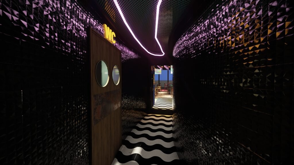 Descubra o projeto Rock & Sports Bar da The Creative & Co. Criamos projetos em 3D e decorações comerciais inovadoras para cafés, pubs e restaurantes em Portugal.