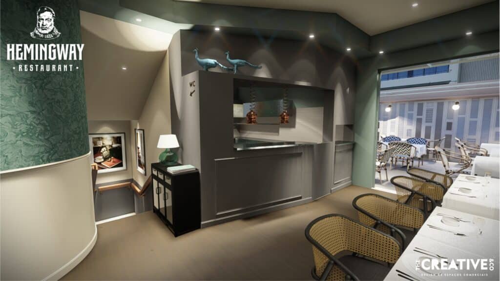 Projeto de decoração de luxo Restaurante Hemingway Funchal por The Creative & Co